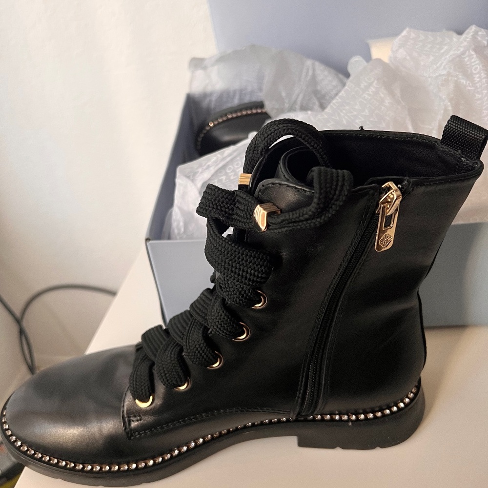 Antonio Melani Black Combat Boots